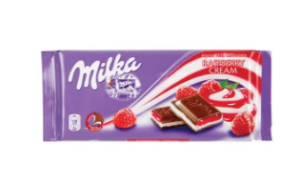 Milka Raspberry Creme Bar 3.5oz 22ct
